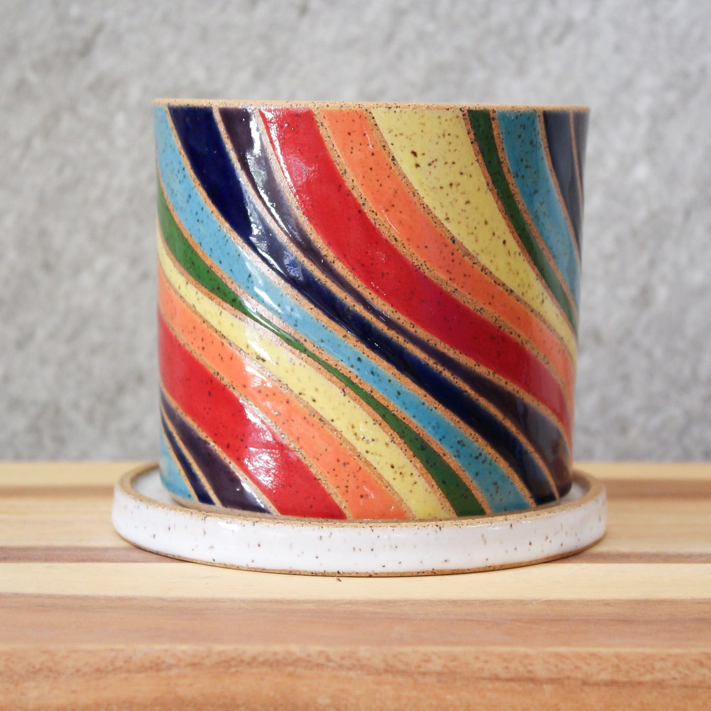 Standard Planter - Wave - Rainbow
