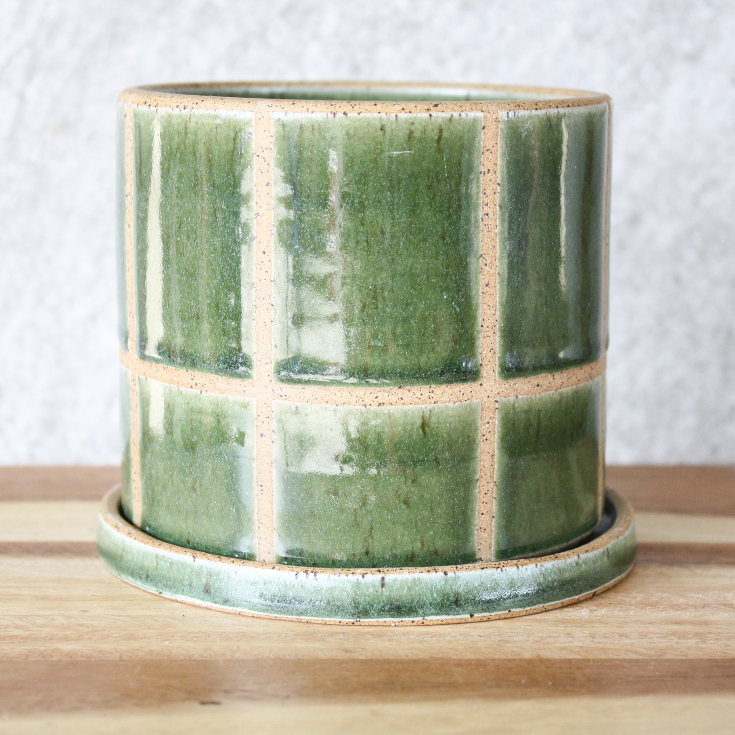 Standard Planter - Windowpane - Green