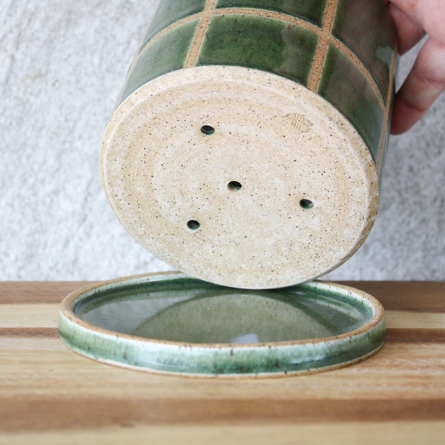 Standard Planter - Windowpane - Green