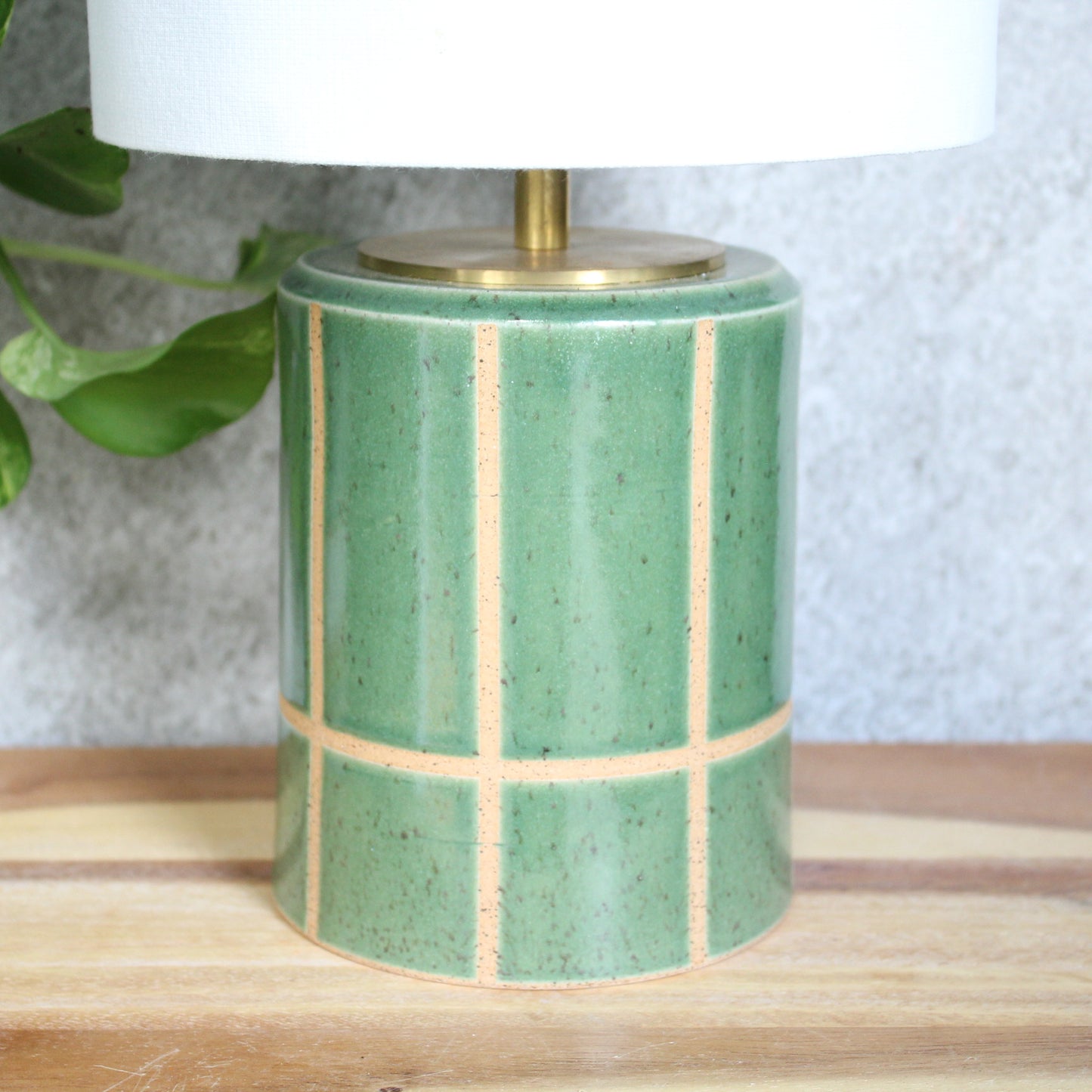 Standard Lamp - Windowpane - Green