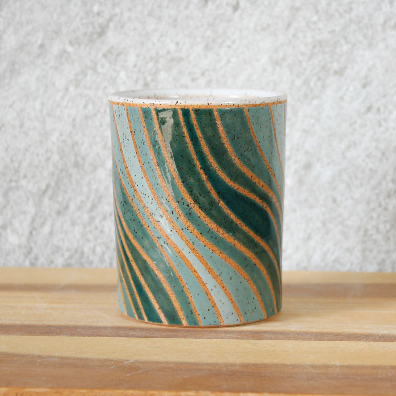 Small Tumbler - Wave - Teal