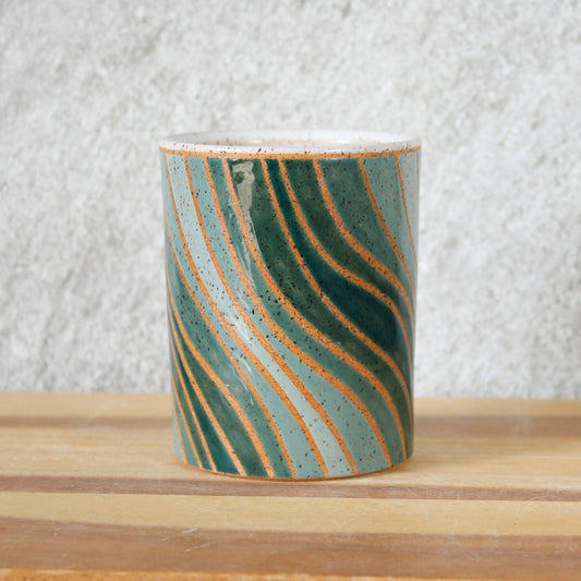Small Tumbler - Wave - Teal
