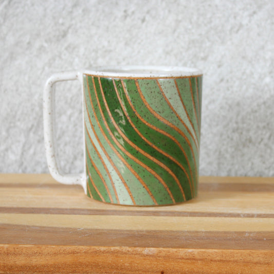 Large Mug - Wave - Green